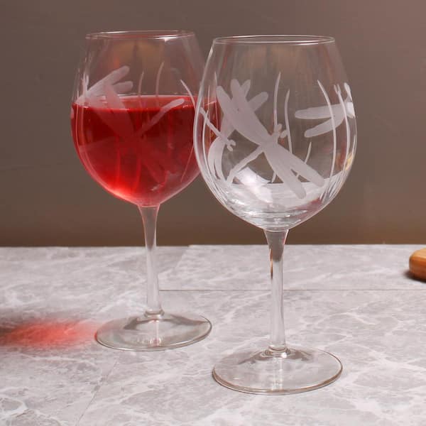 Dragonfly 18 oz. Balloon Wine Glass (Set of 4)