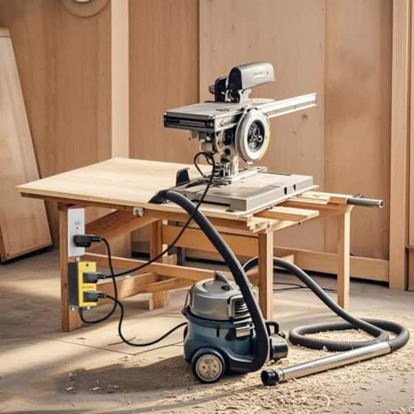 3600W 1 Outlet Automatic Remote Vacuum Switch with Delay Off, 20A Wireless Outlet for Dust Collectors