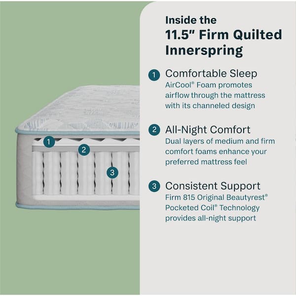Slumberscape Twin Firm 11.5 in. Standard Profile Mattress Set