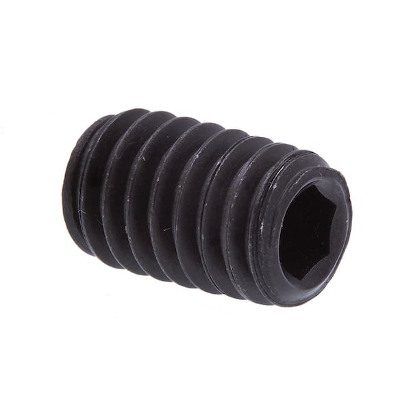 5/16 in.-18 x 1/2 in. Black Oxide Coated Steel Internal Hex Headless Set Screws (10-Pack)