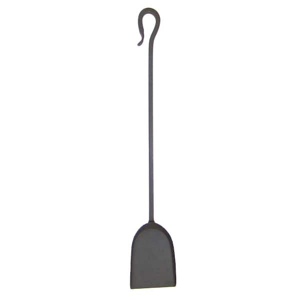 ACHLA DESIGNS 28 in. Tall Graphite Shepherd Hook Fireplace Shovel Tool