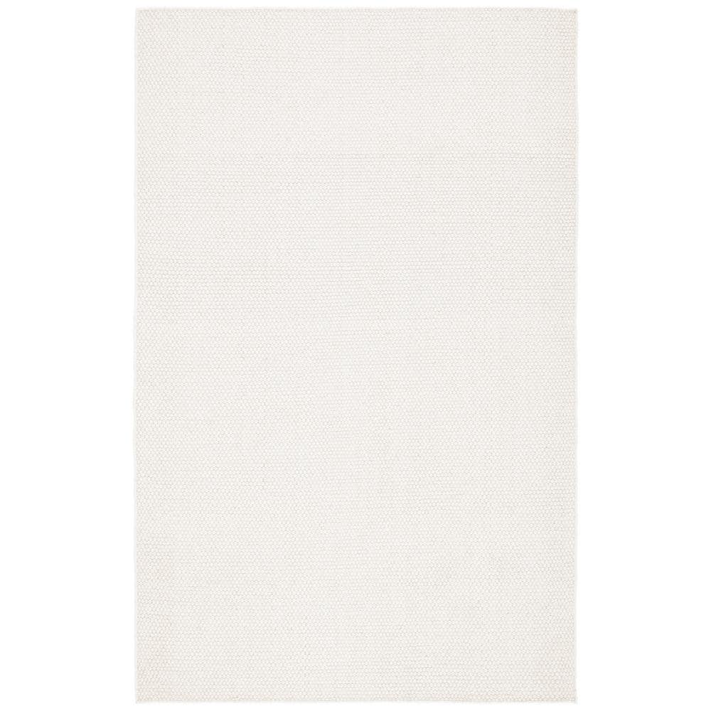 Ivory Hand Tufted Wool Rectangular Area Rug, 3' x 5'