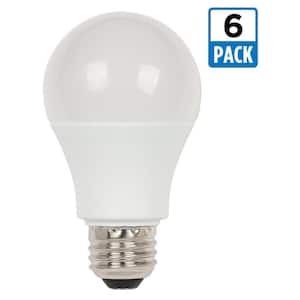 100W Equivalent Bright White A19 LED Light Bulb (6-Pack)