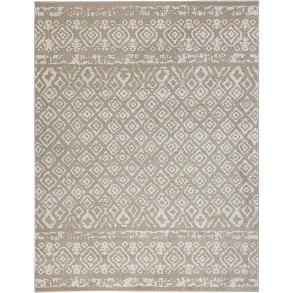 Home Decorators Collection Tribal Essence Beige 8 ft. x 10 ft. Area Rug