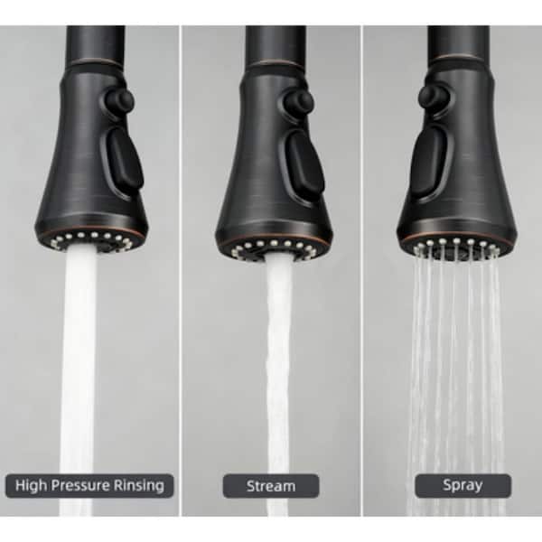 Kitchen Faucet Spray Head Replacement with 15 Adapters in Oil-Rubbed Bronze
