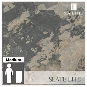 Rustique Brown Yellow and Rust Slate 24 in. x 48 in. Thin and Flexible Stone Sheet Wall Tile (8 sq. ft. / Case)