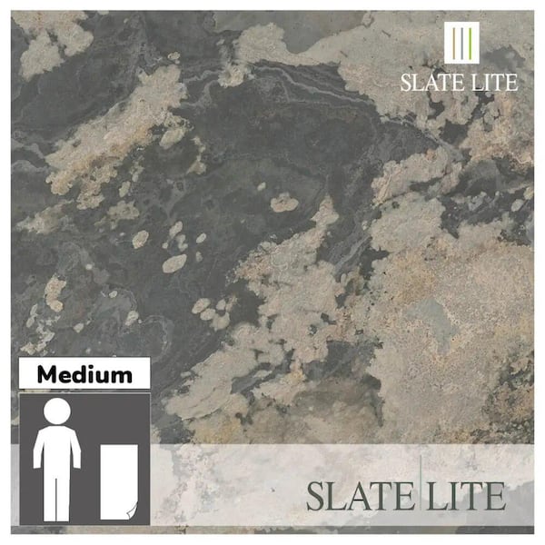 Unbranded Rustique Brown Yellow and Rust Slate 24 in. x 48 in. Thin and Flexible Stone Sheet Wall Tile (8 sq. ft. / Case)