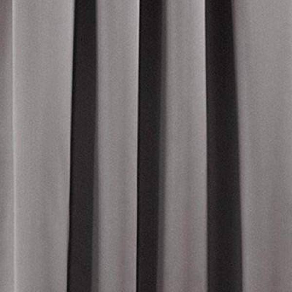 Gray Blackout Energy Efficient Rod Pocket Drape Panel