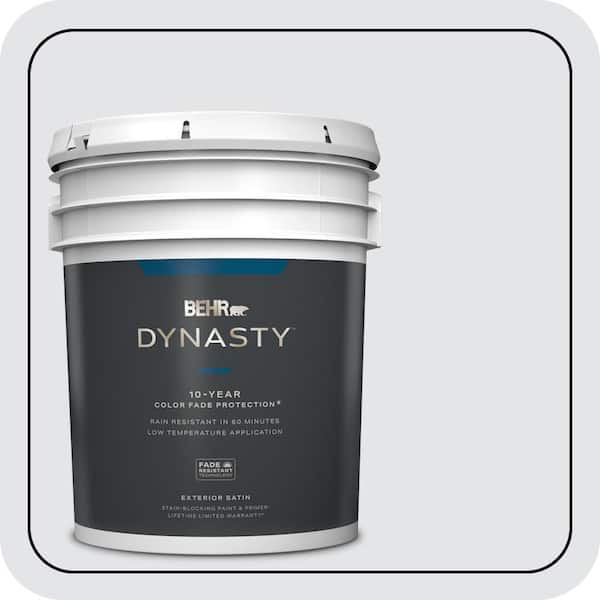 BEHR DYNASTY 5 gal. #MQ3-31 Dutch White Satin Enamel Exterior Stain-Blocking Paint & Primer