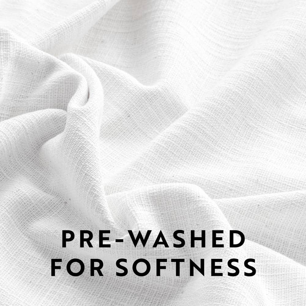 Full Natural Bamboo Linen Blend 4-Piece Sheet Set
