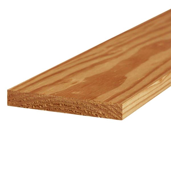 WeatherShield 1 in. x 6 in. x 6 ft. Cedar-Tone Ground Contact Pressure-Treated Pine Board