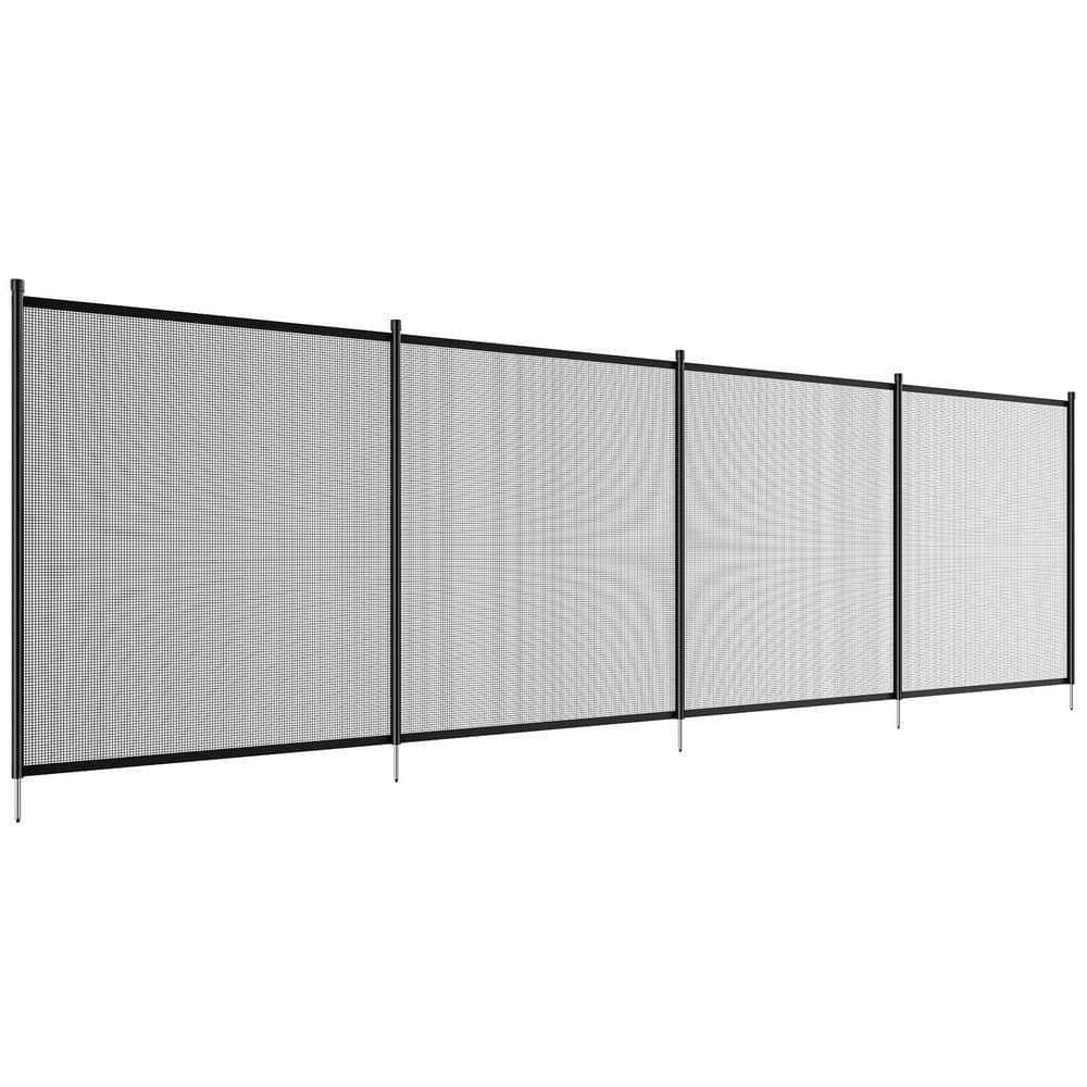 SKYSHALO Removable Pool Safety Fence, 4 ft x 12 ft