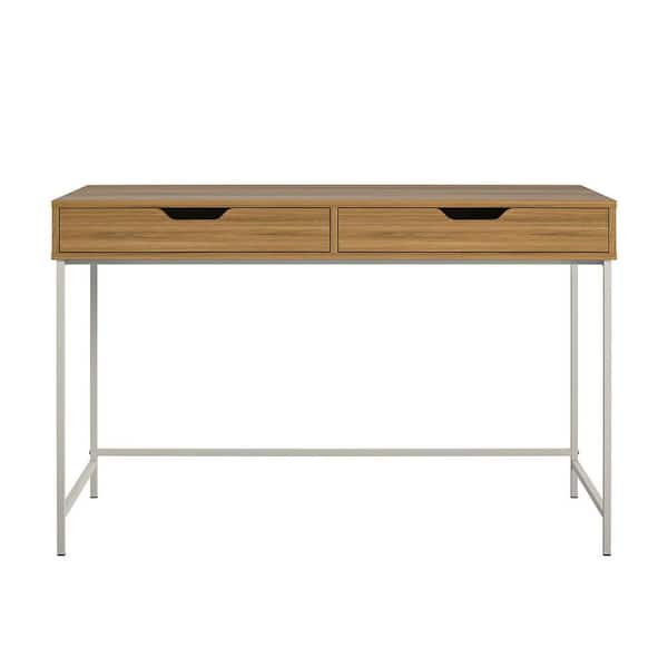 Ameriwood Home Wardlaw 47.63 Walnut Desk with 2-Drawers