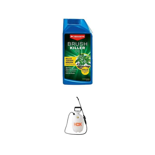 2 Gallon Multi-Purpose Pump Sprayer and 32 oz Brush Killer Plus Concentrate Combo