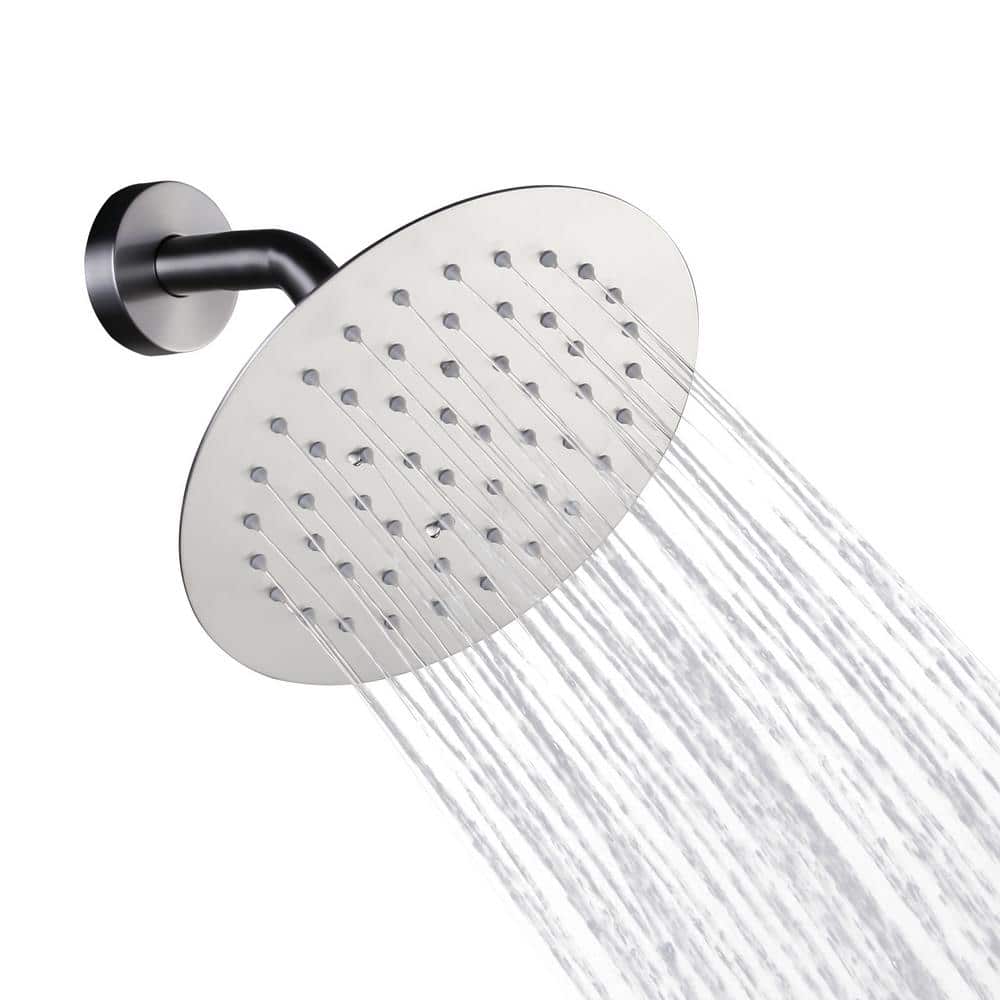 1-Spray Patterns with 1.8 GPM 8 in. Wall Mount Rain Fixed Shower Head in Brushed Nickel price history on PriceWatchPro