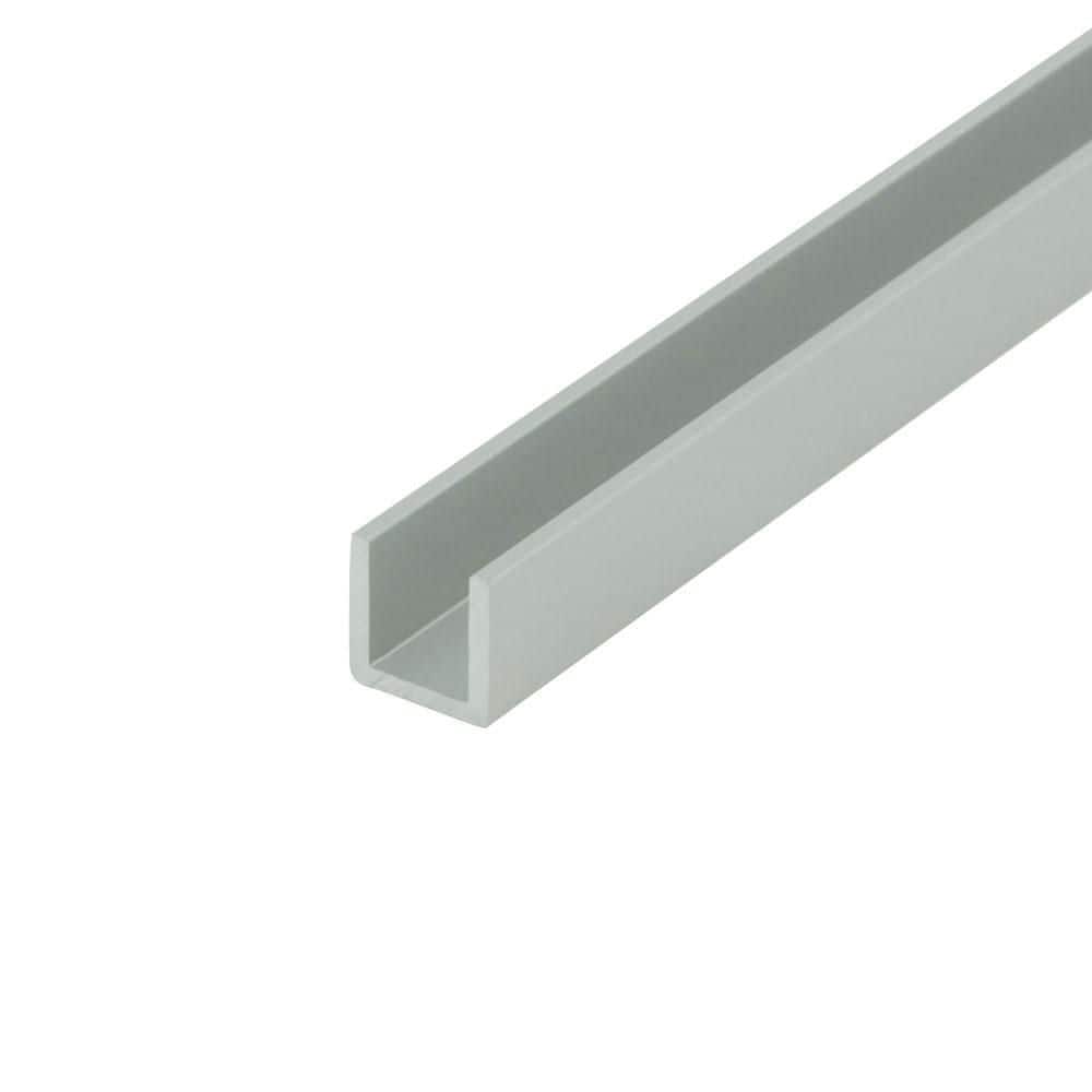 0.375 in. D x 0.375 in. W x 48 in. L Finished Anodized Satin Metal Aluminum U-Channel Molding For 1/4 in. Board(3-PACK) price history on PriceWatchPro