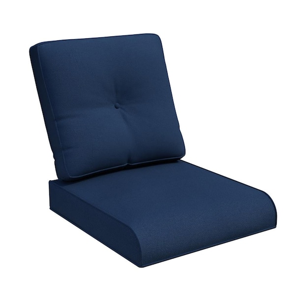 JOYSIDE 22 in. x 24 in. Outdoor Patio Replacement Cushion Outdoor Lounge Chair Cushion in Blue