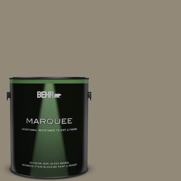 BEHR MARQUEE 1 gal. #PPF-43 Shady Oak Semi-Gloss Enamel Exterior Paint & Primer