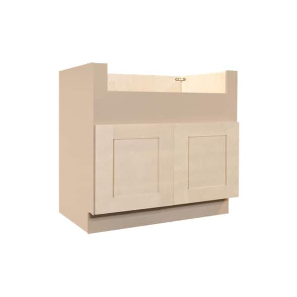 Lancaster Stone Wash Plywood Shaker Stock Assembled Farm Sink Base Kitchen Cabinet 36 in. W. x 34.5 in. H x 24 in. D