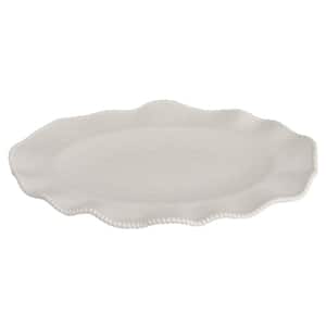 13.5 in. White Porcelain Melamine Oval Platter