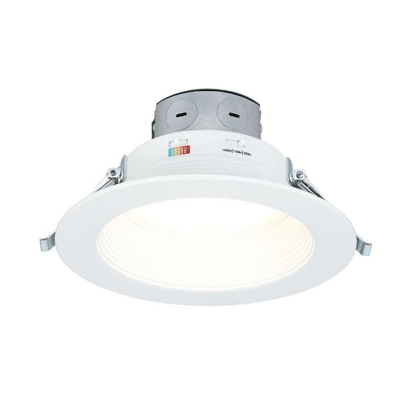 Commercial Electric Easy-Up 6 in. Canless Selectable CCT LED Recessed Baffle Kit with Selectable Lumen Output