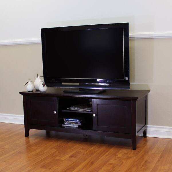 DonnieAnn Ferndale Espresso TV Stand/Entertainment Center