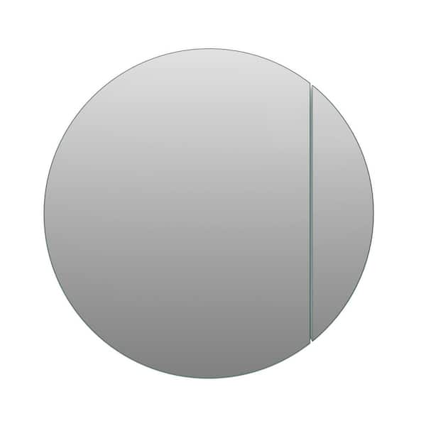 Orsa 24 in. W x 24 in. H x 4.75 in. D White Recessed Medicine Cabinet with Mirror