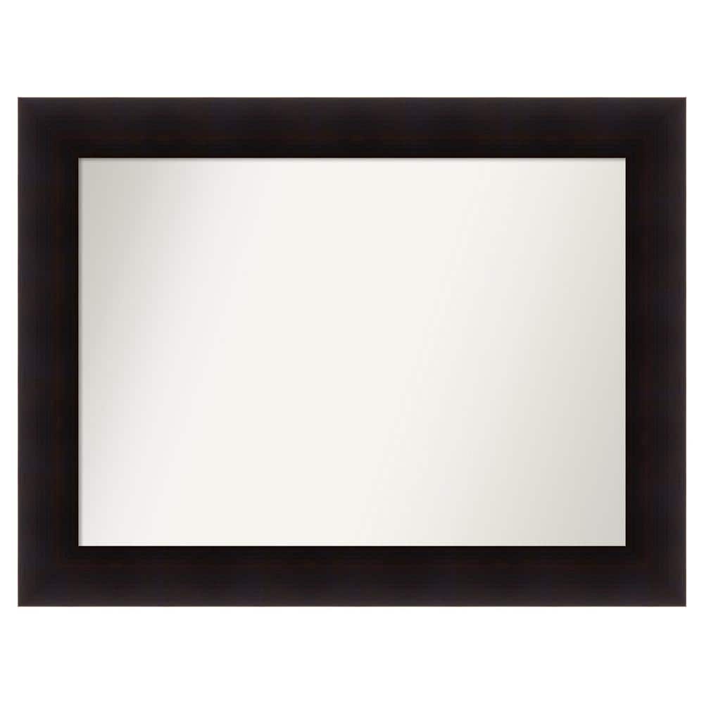 Portico Espresso 33.75 in. x 25.75 in. Custom Non-Beveled Wood Framed Batthroom Vanity Wall Mirror price history on PriceWatchPro
