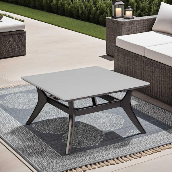 Beckham Dark Eucalyptus Square Wood Outdoor Coffee Table