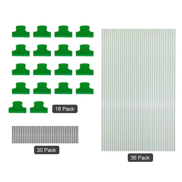 Agfabric 17 in. Fiberglass Greenhouse Hoops Grow Tunnel 36- Piece