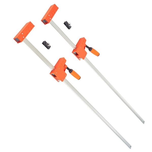 Bar Clamps for Woodworking, 50 in. Parallel Clamp Set, carbon steel Measurement Standard, hand tool Set. (2-Piece)
