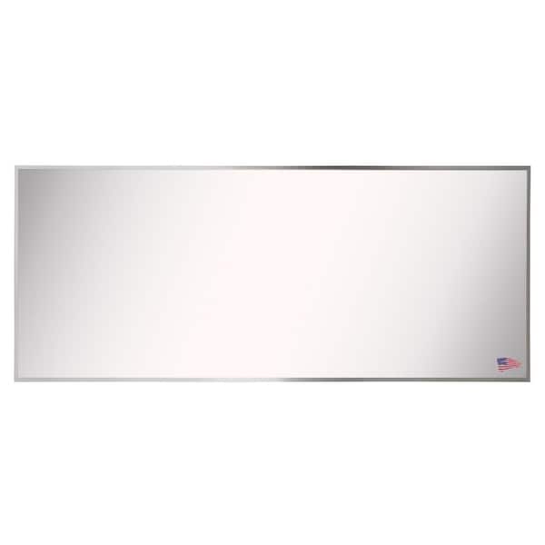 Unbranded 30 in. W x 59 in. H Framed Rectangular Bathroom Vanity Mirror in Silver