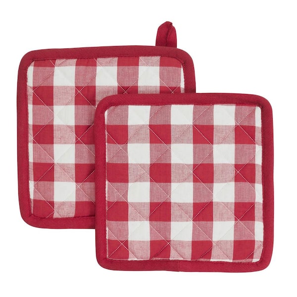 Annie Cotton Red Pot Holder (2-Pack)