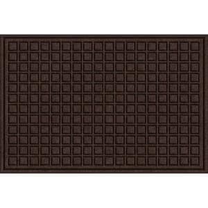 24 in. x 36 in. Brown Synthetic Surface and Recycled Rubber Commerical Door Mat