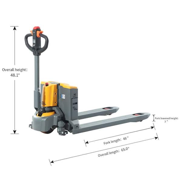 TORY CARRIER 3300 lbs. 3 in. Lowered Full Electric Pallet Jack