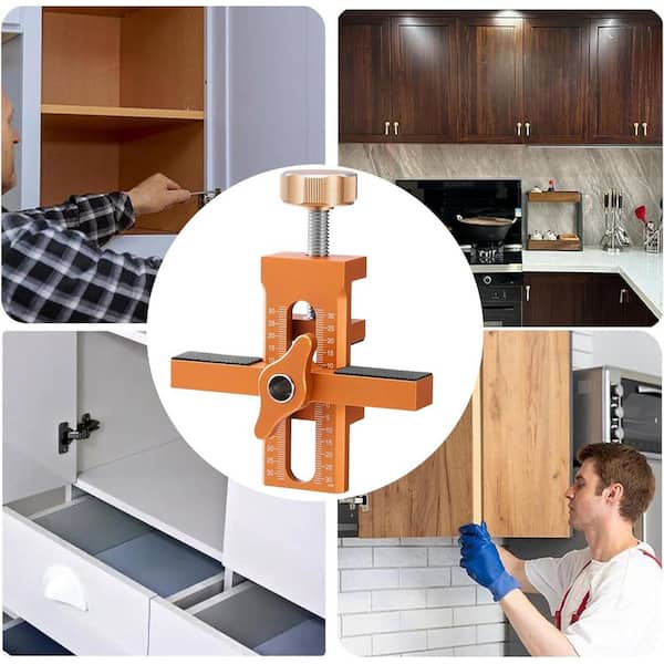 Aluminium Alloy 2-in-1 Cabinet Door Installation Jig with