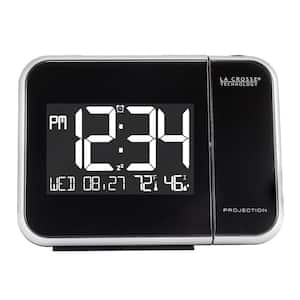 5.95 in. W x 4.50 in. H Projection Alarm Clock with Indoor Temperature