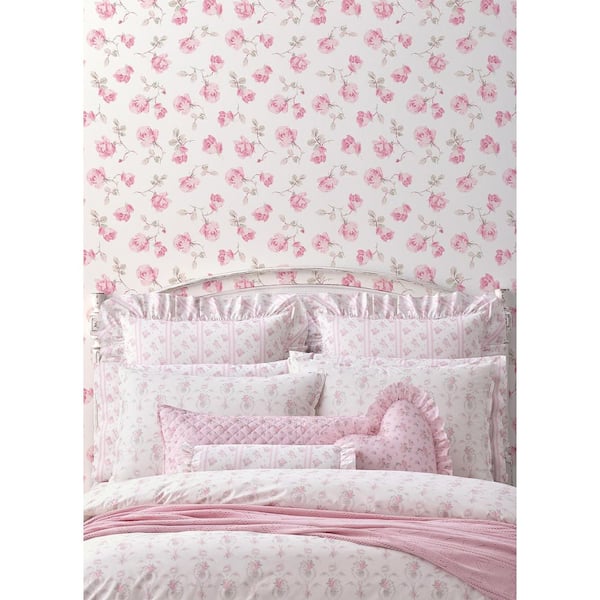 Ribbon Rosa Chateau Rose Loose Roses Wallpaper