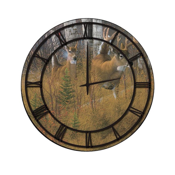 Unbranded "Play the Wind" Full Coverage Art and Black Numbers Imaged Wall Clock