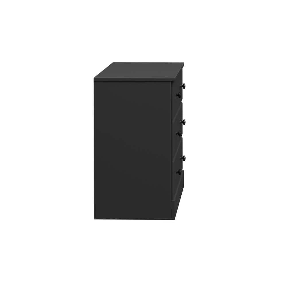 Astrid Double Black Dresser with Extra Deep Drawers