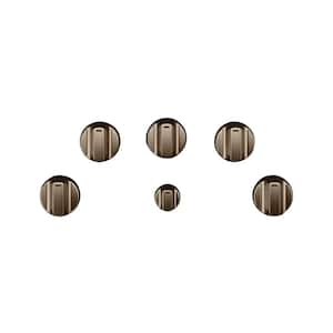Electric Cooktop Knob Kit in Brushed Bronze