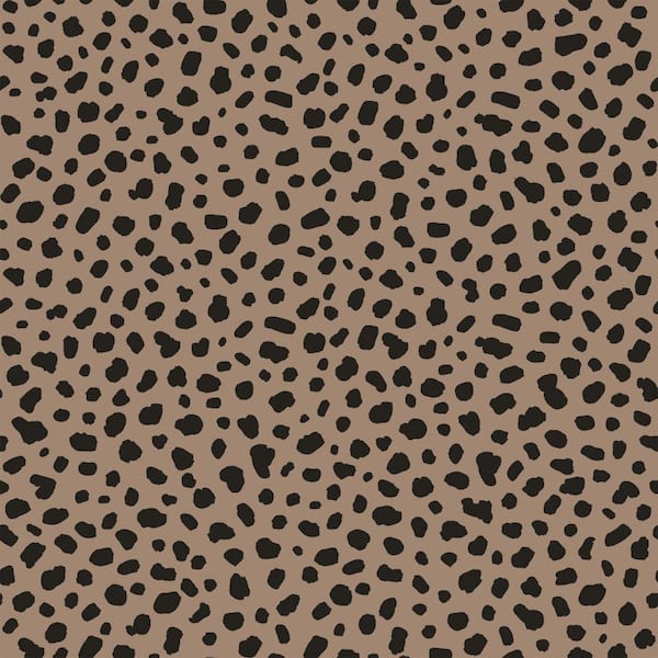 Tempaper Novogratz Scout Happy Leopard Peel and Stick Vinyl Wallpaper Sample