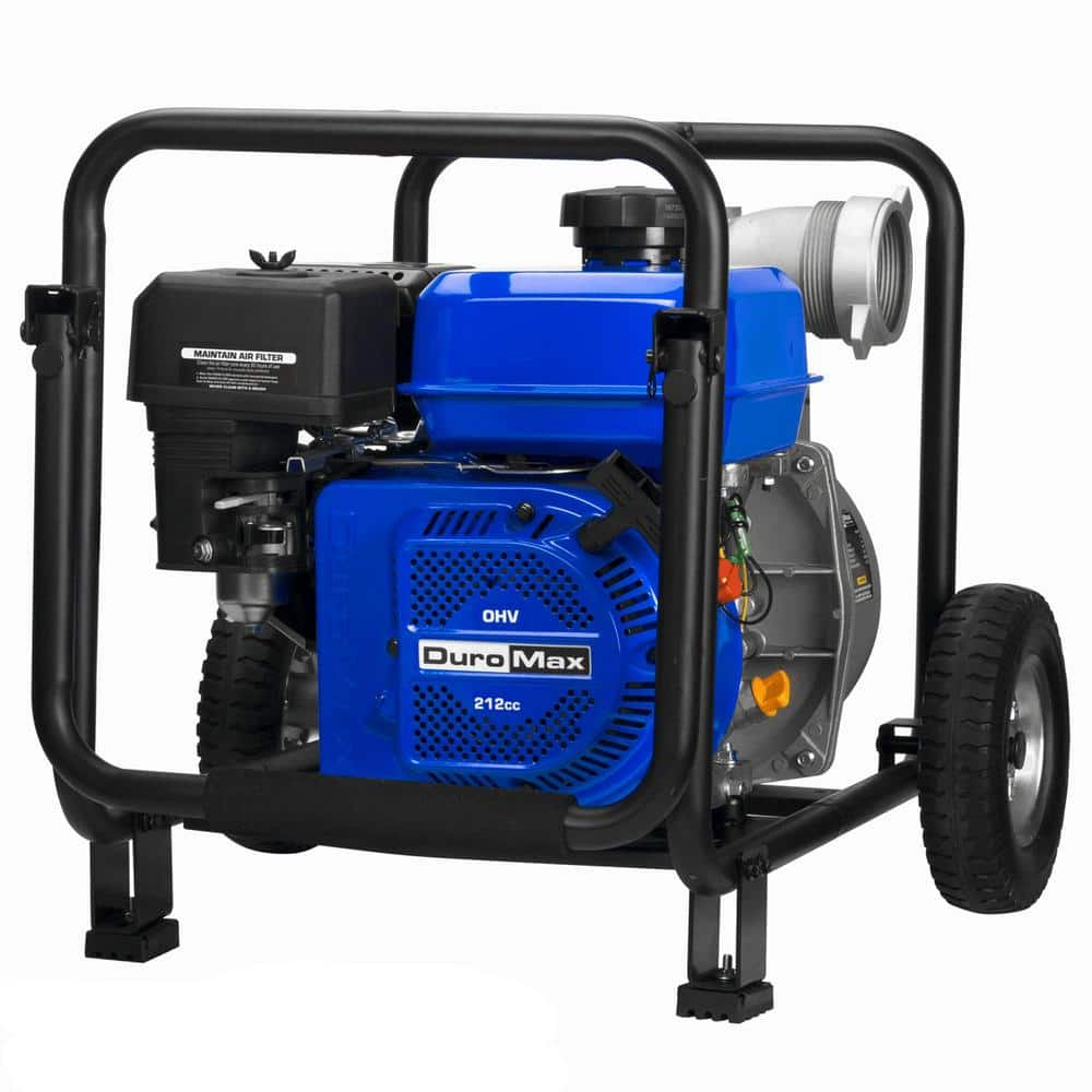 DUROMAX 212cc 3 in. Dual Fuel Semi-Trash Water Pump