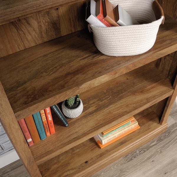 SAUDER 43 in. Sindoori Mango Engineered Wood 3-Shelf Bookcase 426416 - The  Home Depot