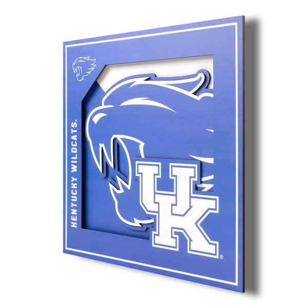 NCAA Kentucky Wildcats 3D Logo Series Wall Art - 12x12
