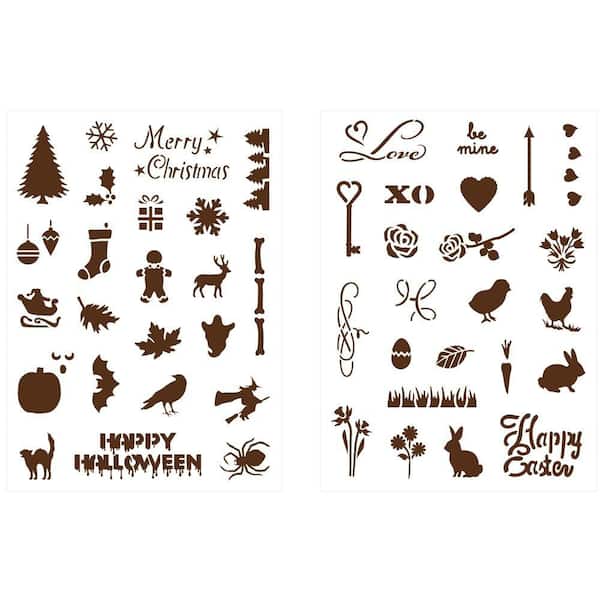 Martha Stewart Crafts Holiday Icons II Adhesive Stencils