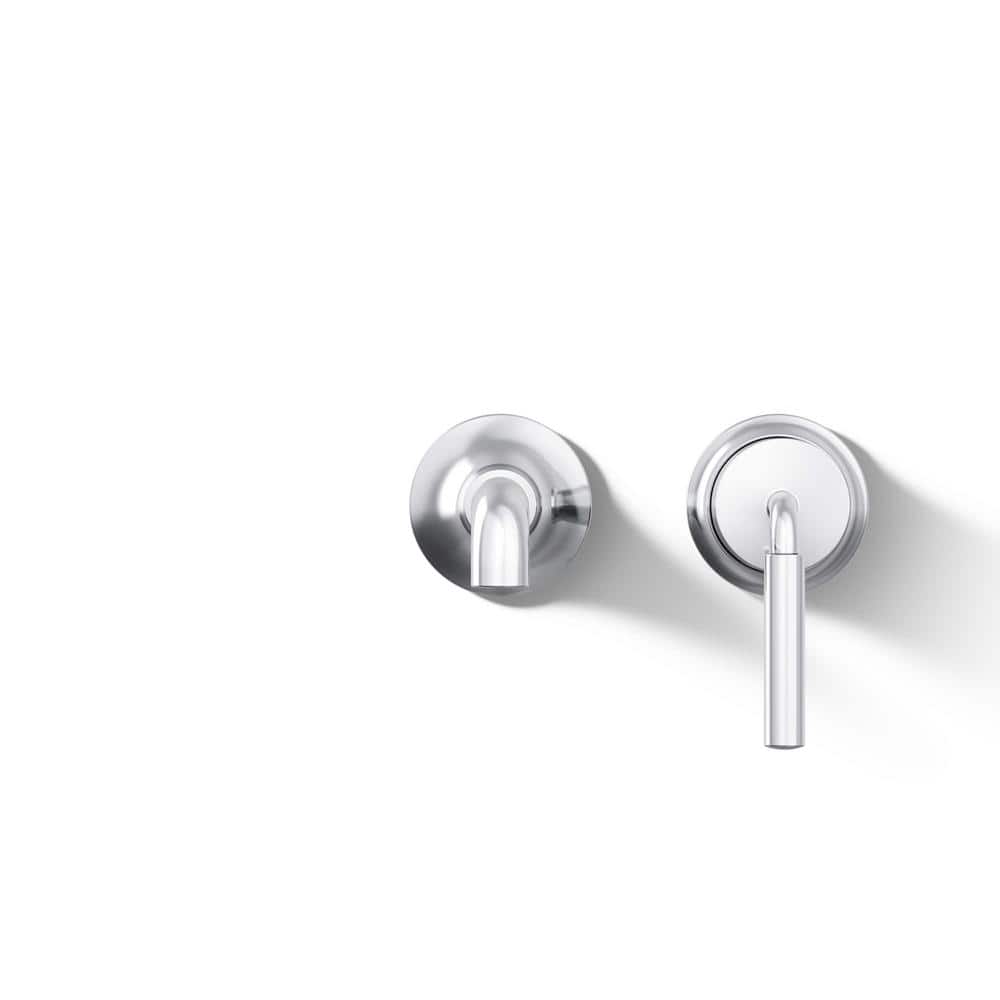 Tone Polished Chrome Single-Handle Wall-Mount Bathroom Faucet