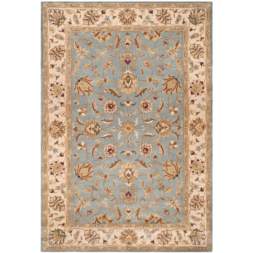 Royalty Blue/Beige 7 ft. x 10 ft. Border Area Rug price history on PriceWatchPro