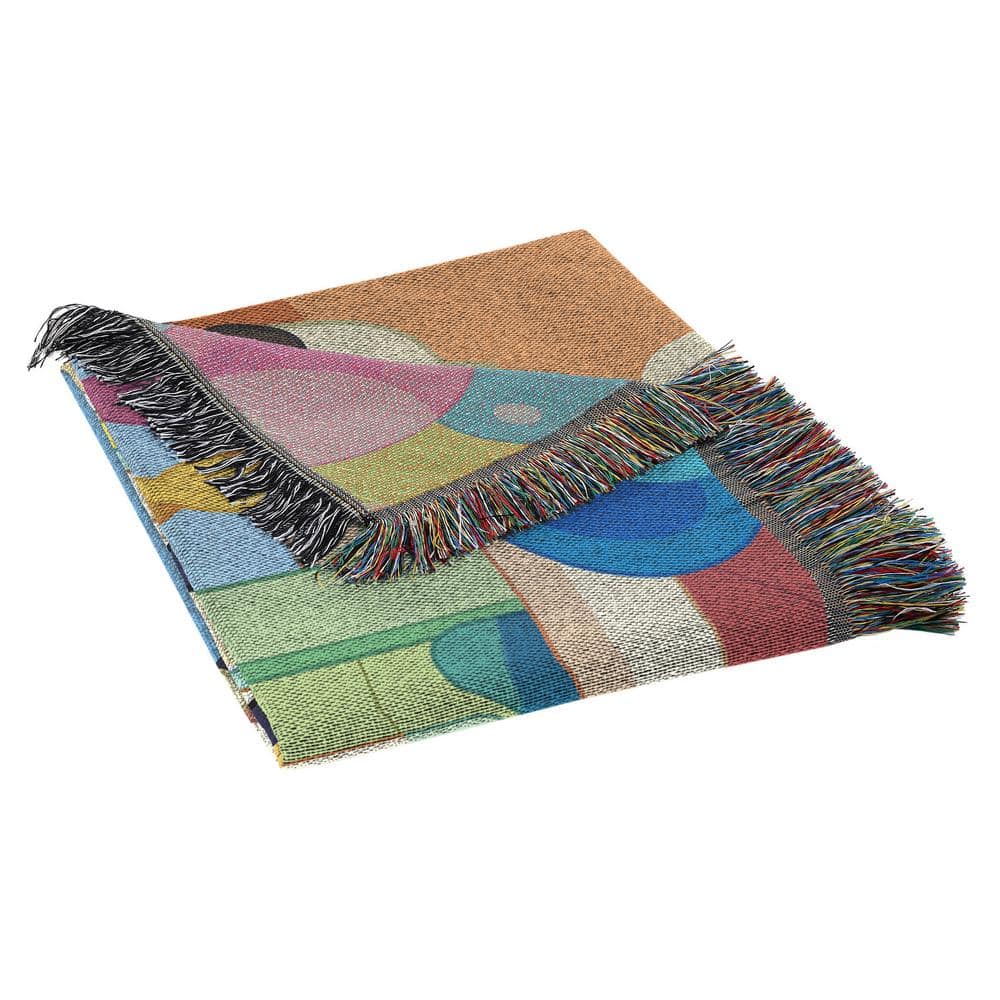 Bluey Sister Celebration Multicolor Polyester Woven Tapestry Throw Blanket