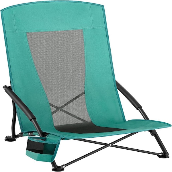 ITOPFOX Portable Green Metal Folding Beach Chair